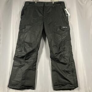 Arctix Snow Cargo Pants Mens XL Black Insulated Water Resistant Ski 1960